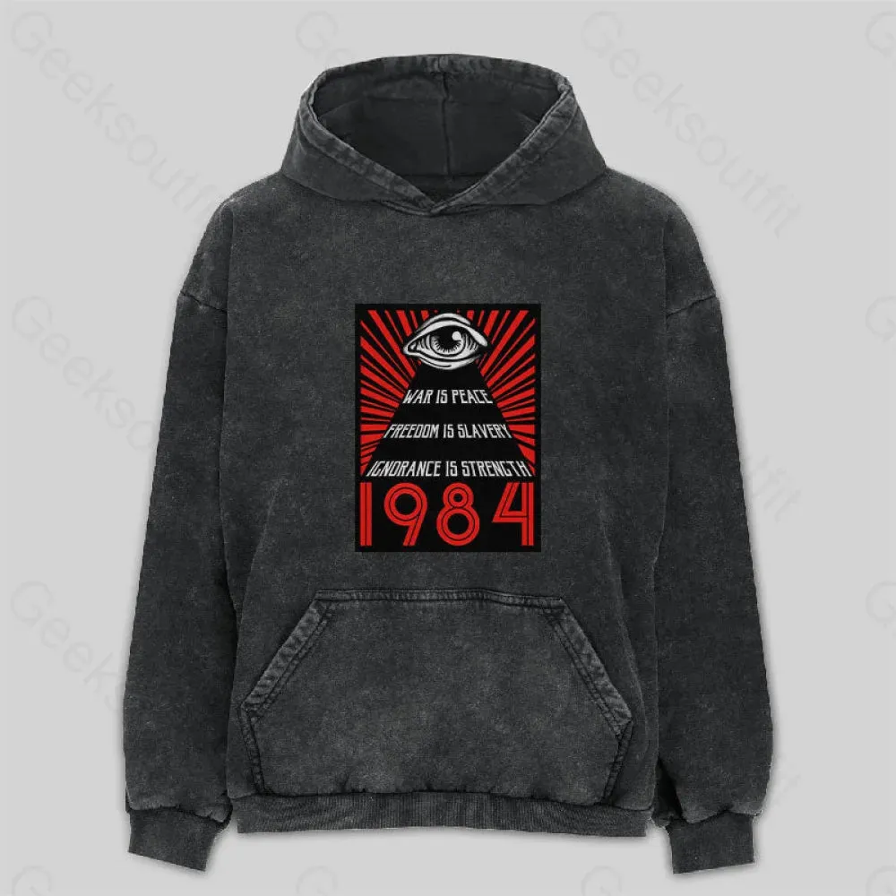 1984 Orwell Washed Hoodie