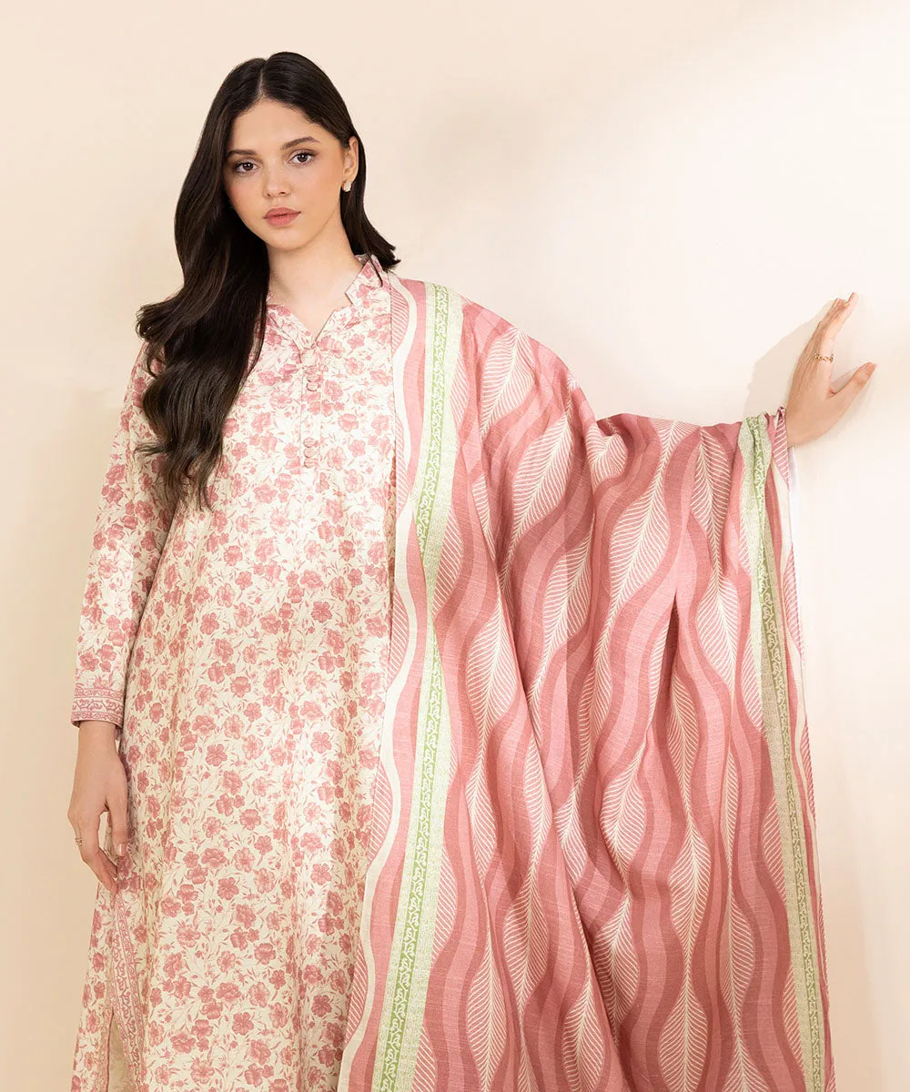 2 Piece - Printed Light Khaddar Suit