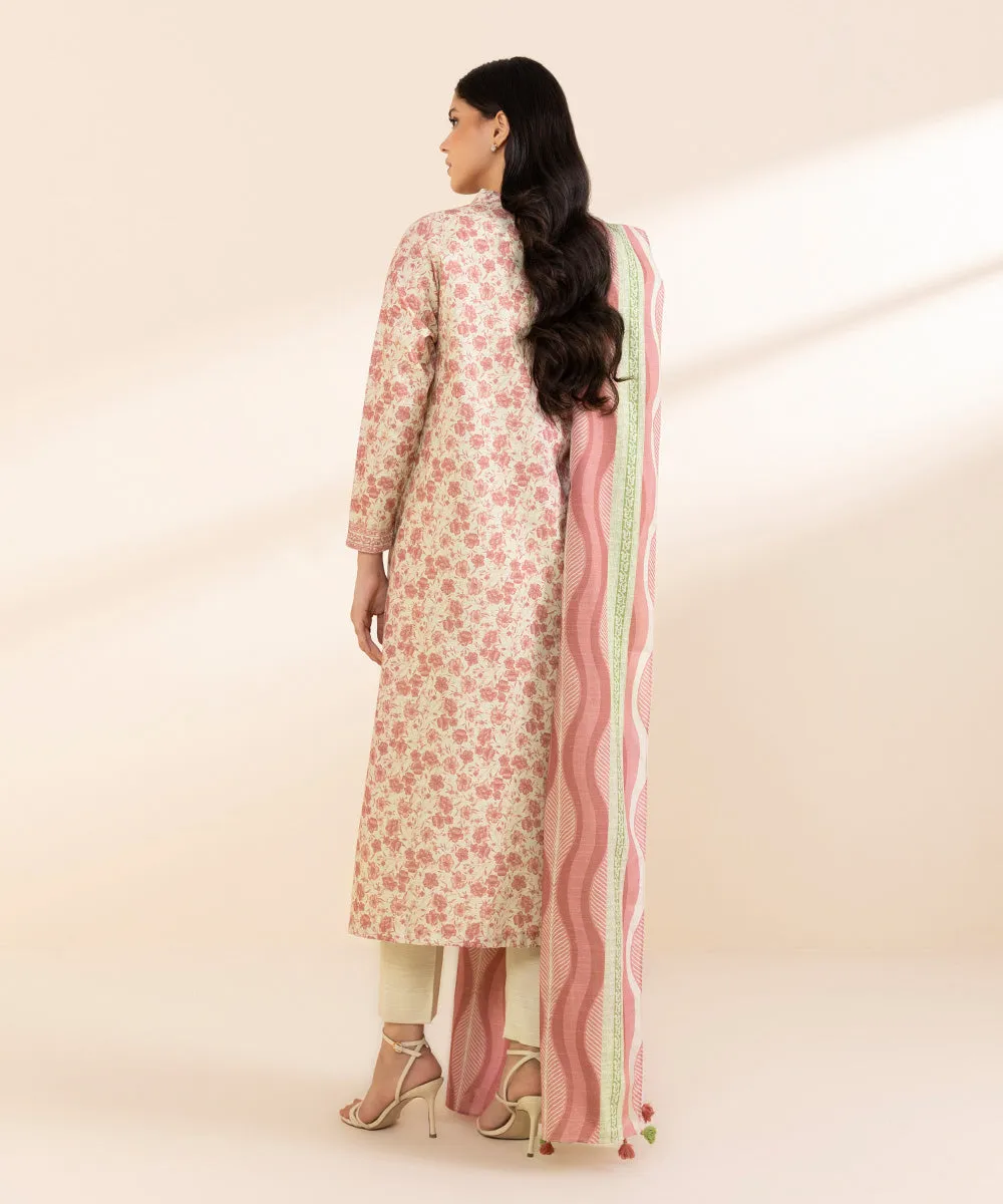 2 Piece - Printed Light Khaddar Suit