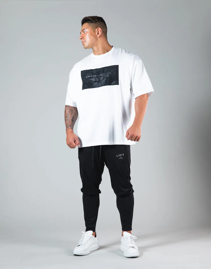 2Way Stone Patch Big T-Shirt "Wide Body" - White