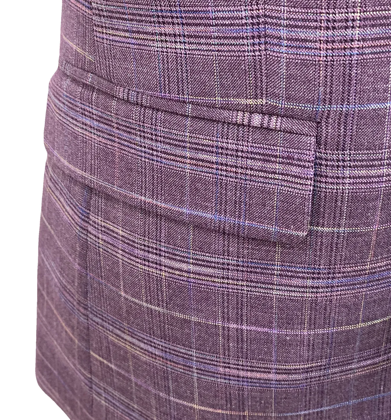 Angelo Rossi Check Modern Fit Suit - Lavender