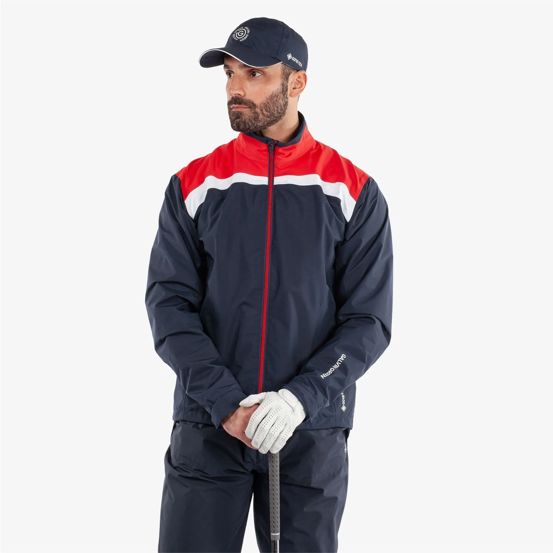 Anton GORE-TEX Waterproof Jacket Navy/Red - AW24