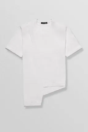 Ararat shirt with padded shoulders in white