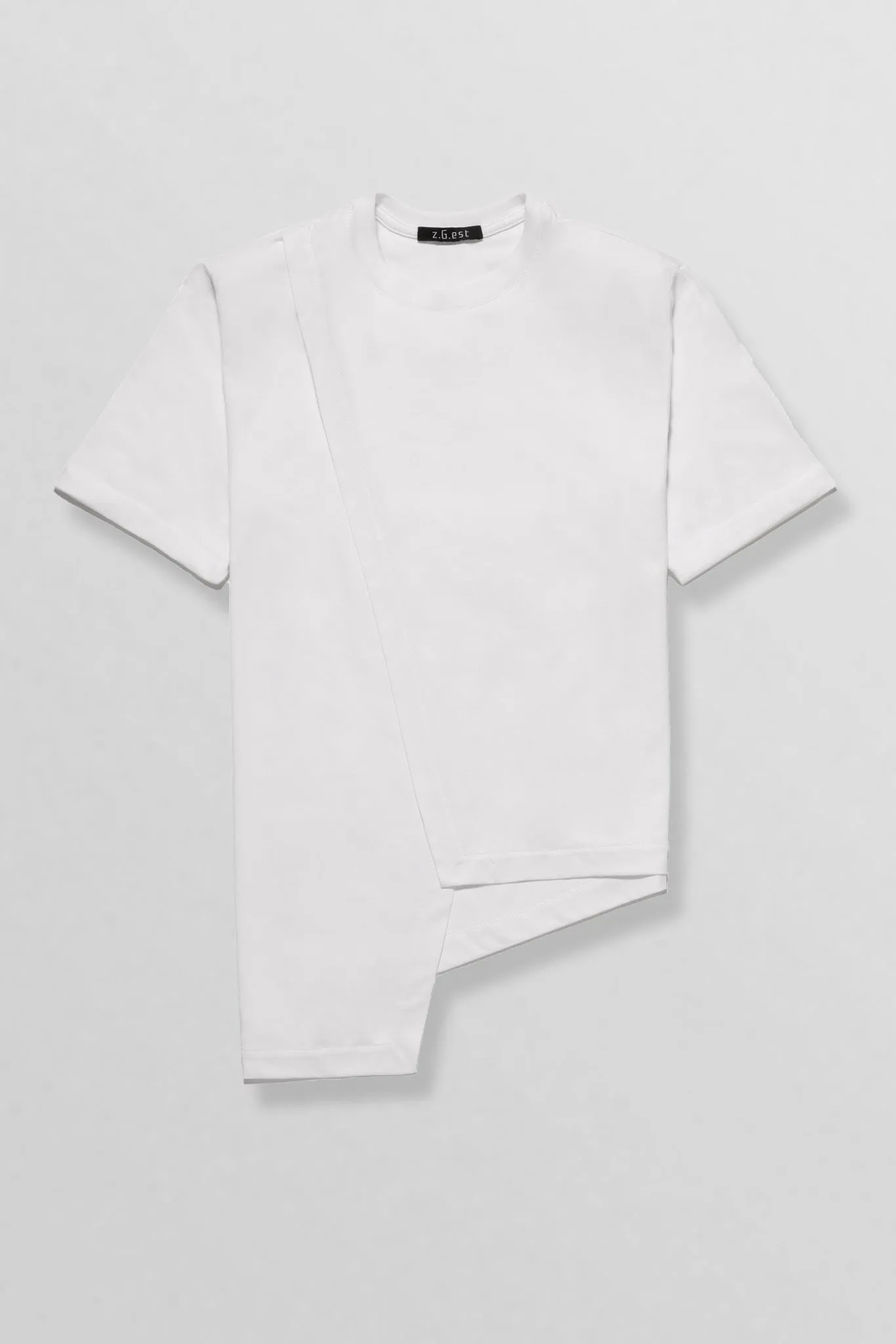 Ararat shirt with padded shoulders in white