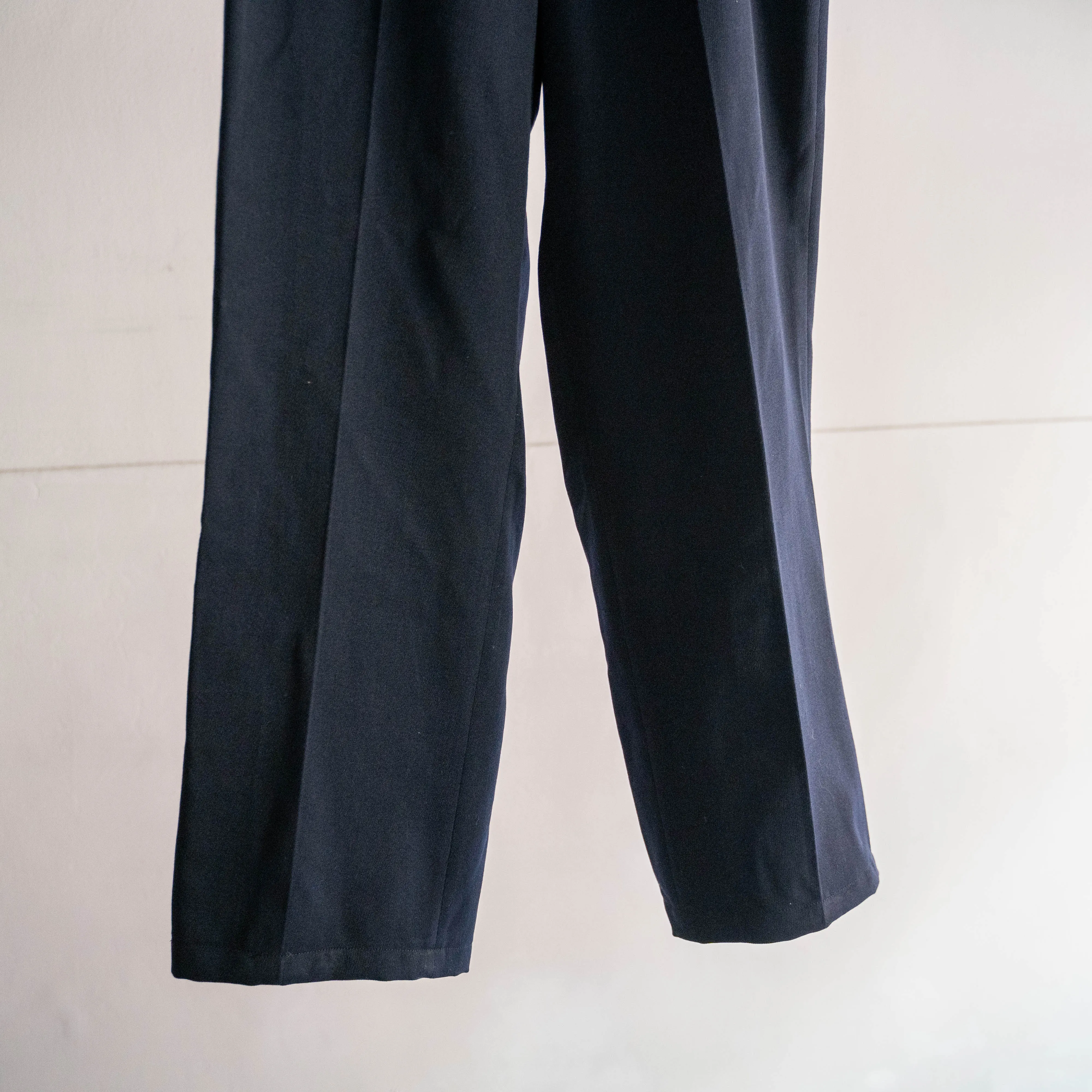 around 1960s German military navy color one tack dress pants 'dead stock'