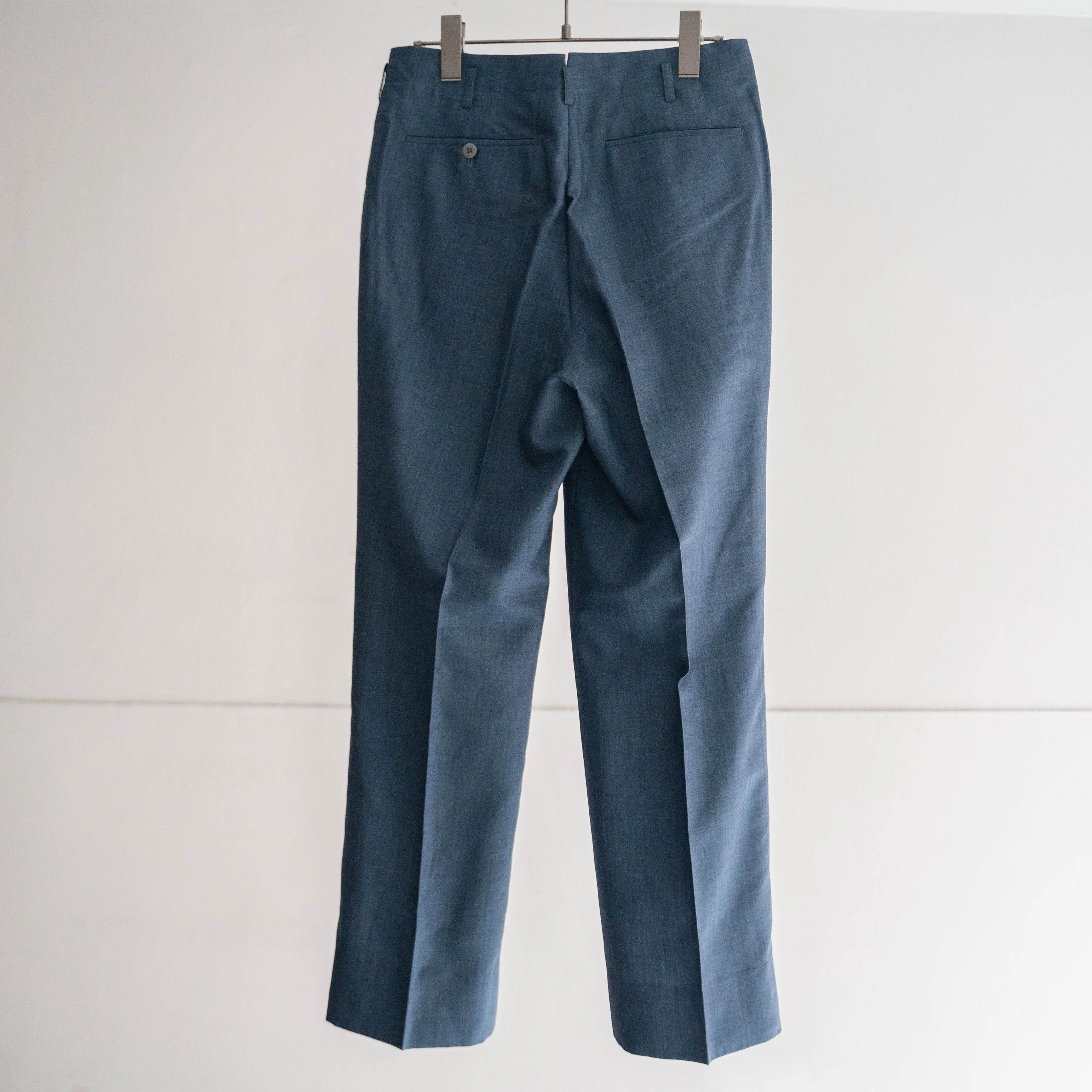 around 1980s japan vintage cobalt blue wool slacks