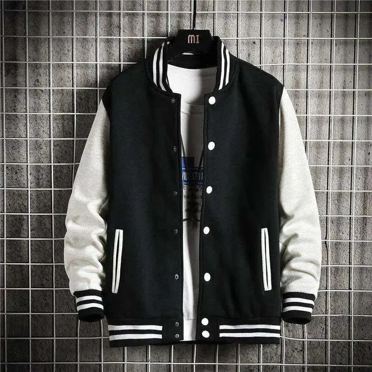 Baseball Jacket Black and White