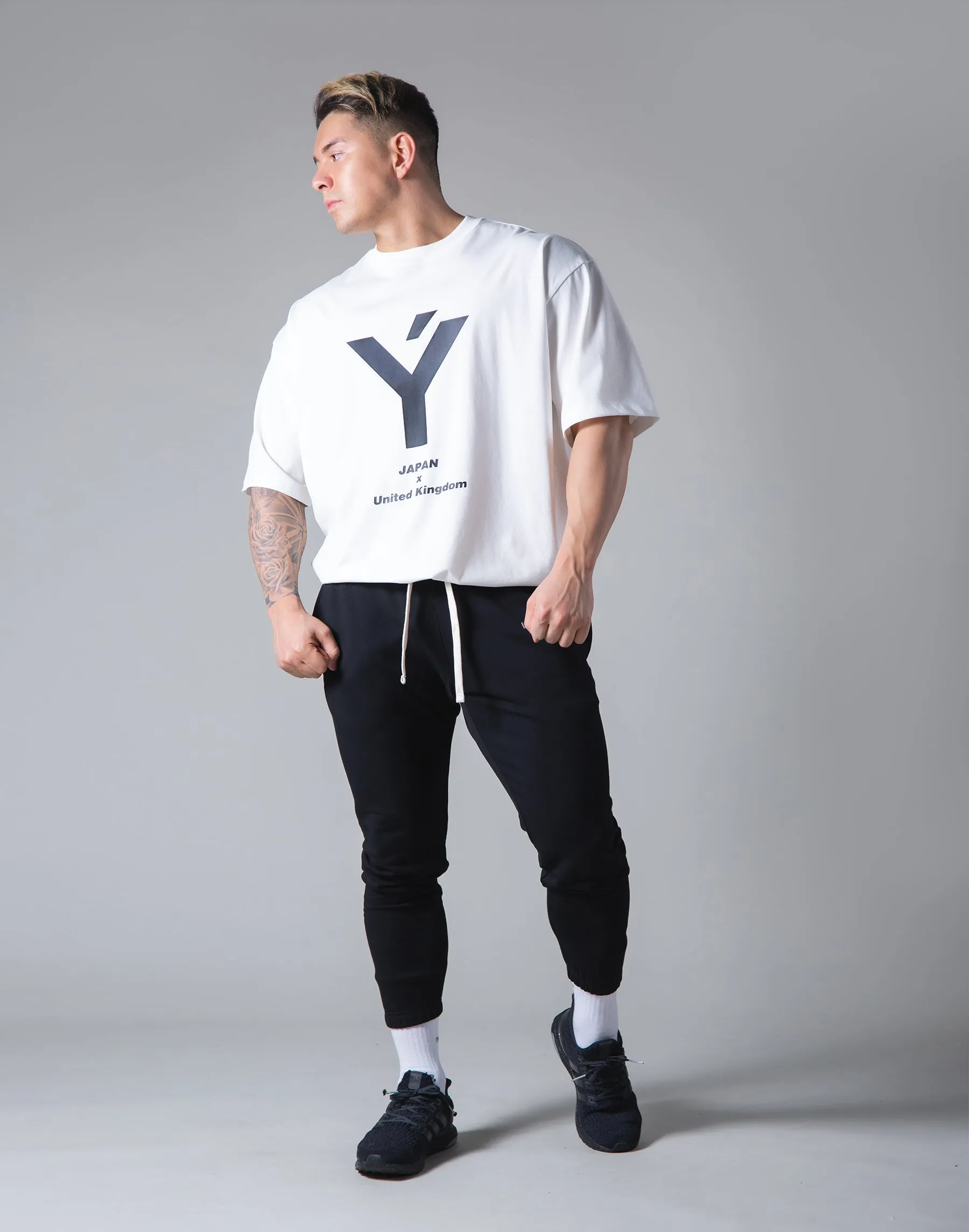 Big Y Logo Big T-Sirt "Wide Body" - White