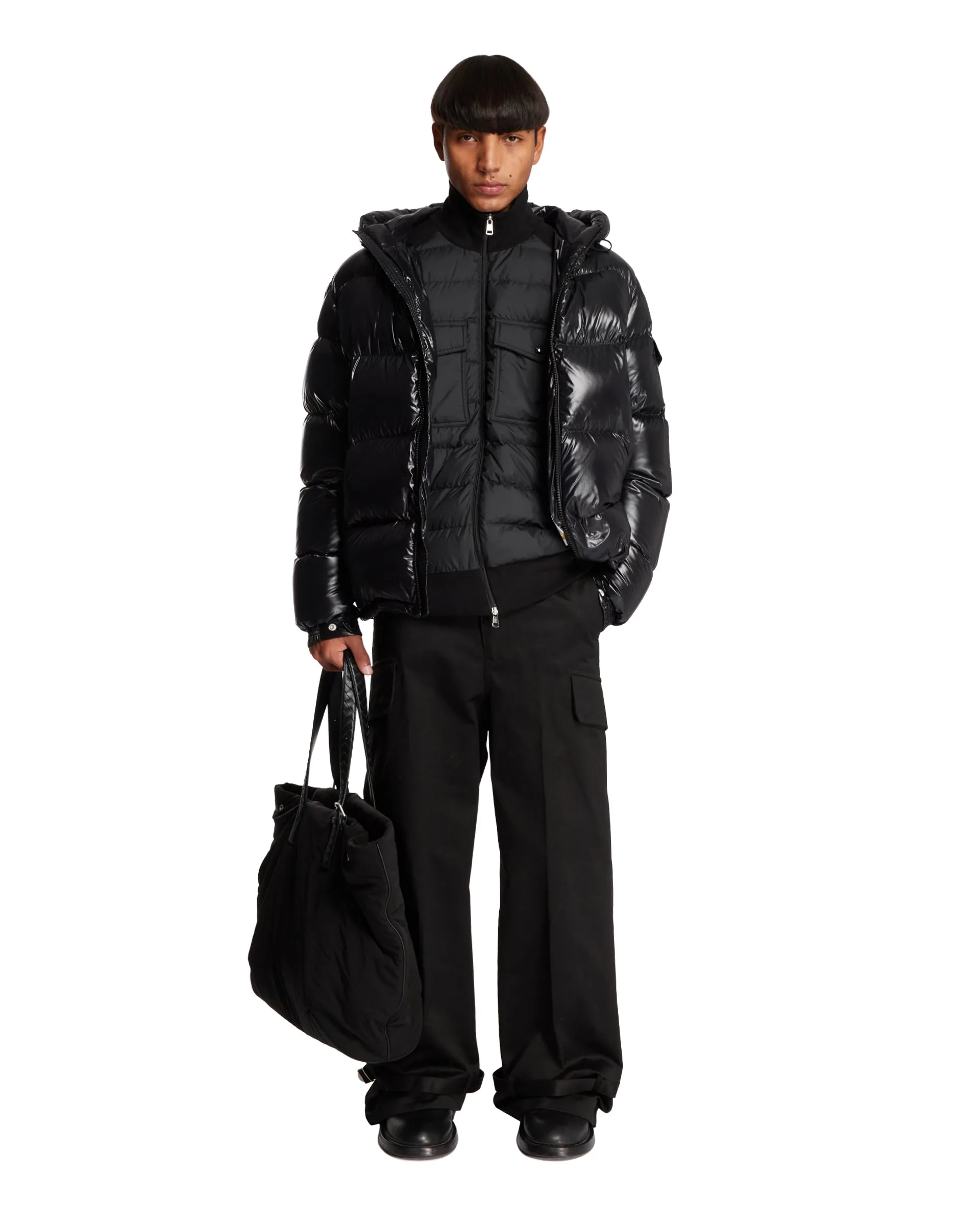 Black Padded Quilted Jacket