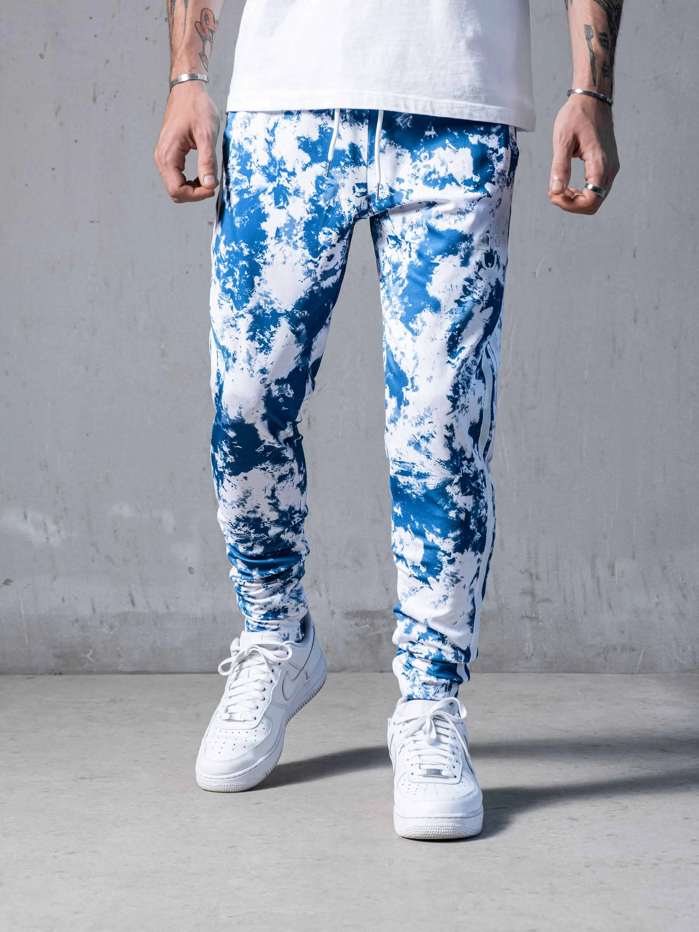 Bleached on Blue Sweatpants