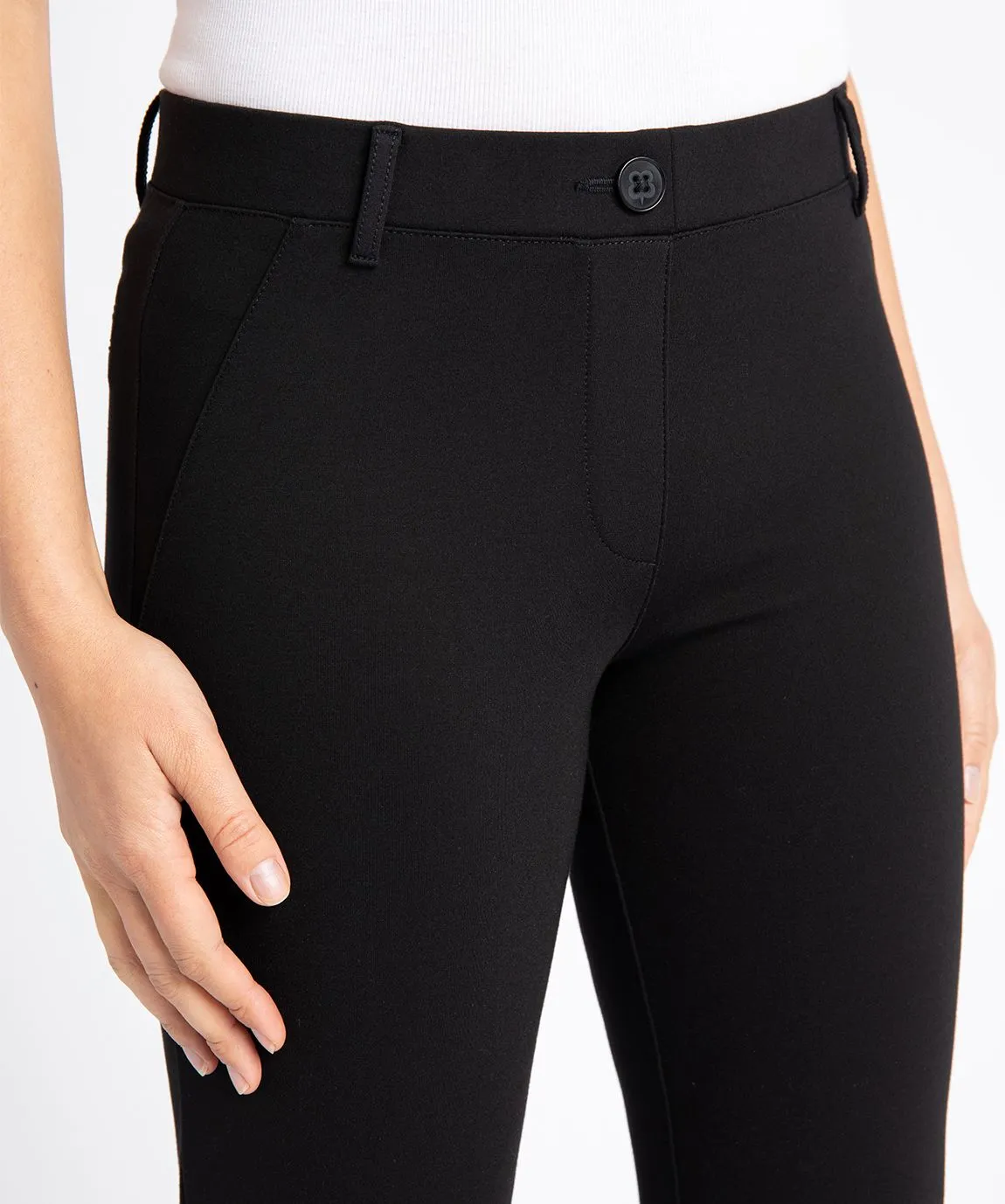 Boot-Cut | Classic Dress Pant Yoga Pants (Black)