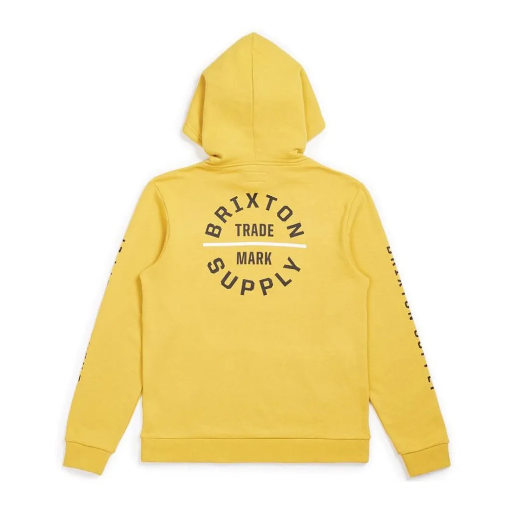 Brixton Oath IV Pullover Hoodie Sunset Yellow