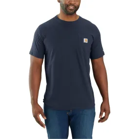 Carhartt Men's Force® Relaxed Fit Midweight Short Sleeve Pocket Tee_Navy