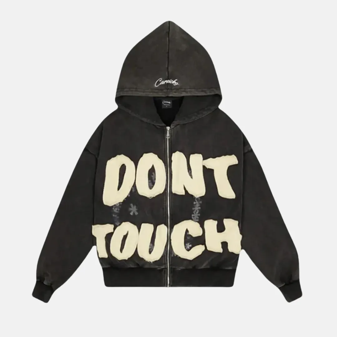 Carsicko Dont Touch Hoodie - Washed Grey