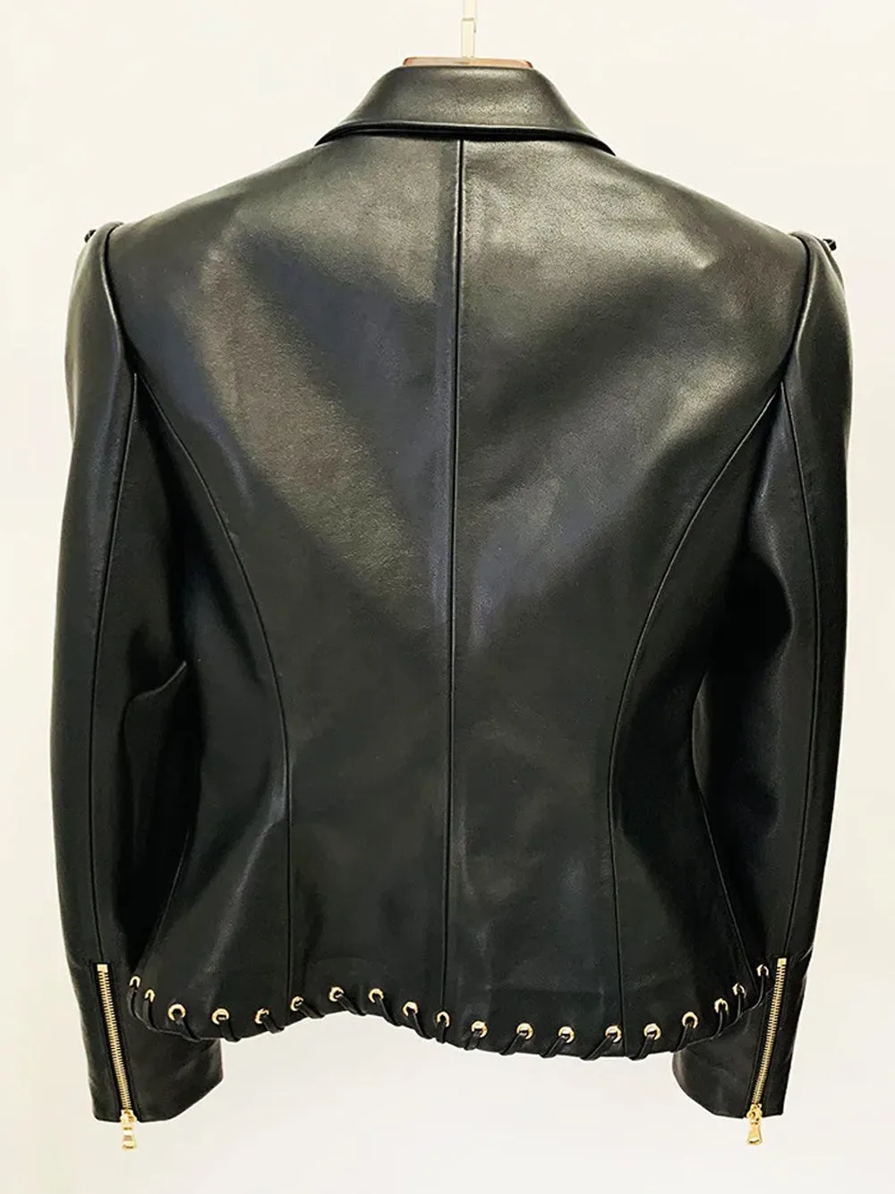 CIATO Laced Leather Blazer