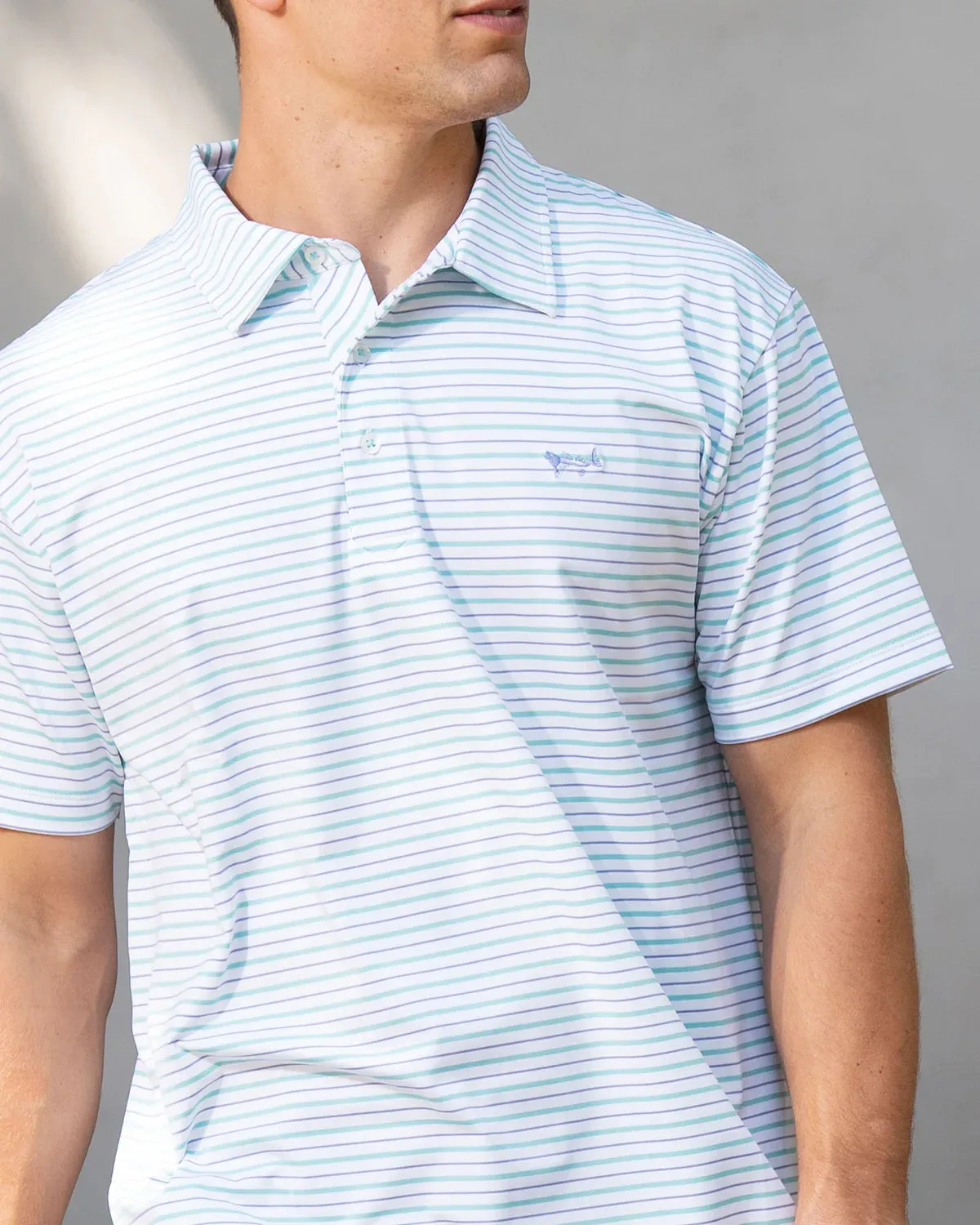 Coastal Cotton Bay Green Polo