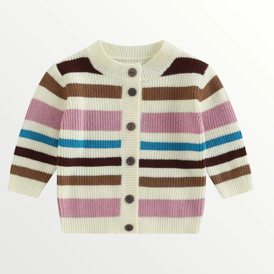 Colorful Striped Cardigan