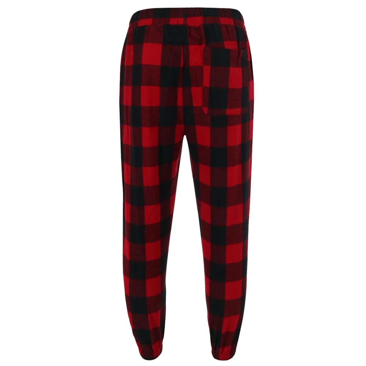 CTM® Men's Big & Tall Flannel Plaid Jogger Pant