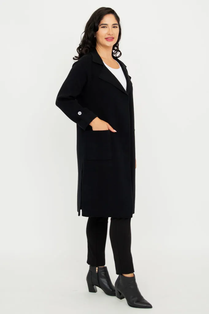 Delaney Jacket, Black, Cotton