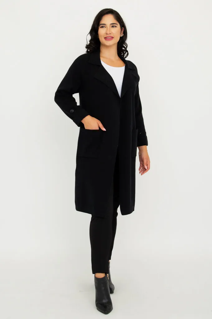 Delaney Jacket, Black, Cotton