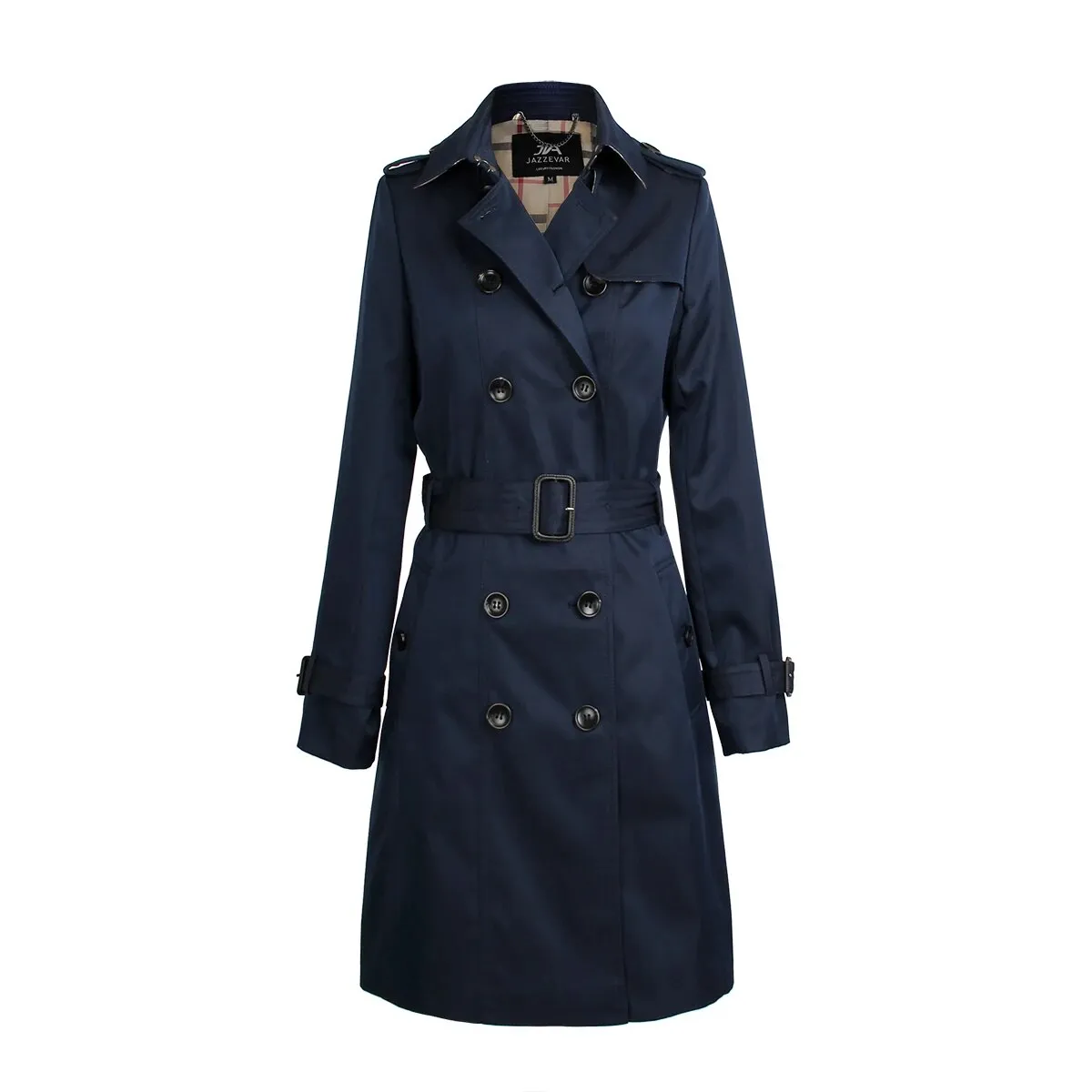 Double Breasted Trench Coat, Waterproof Raincoat Outerwear