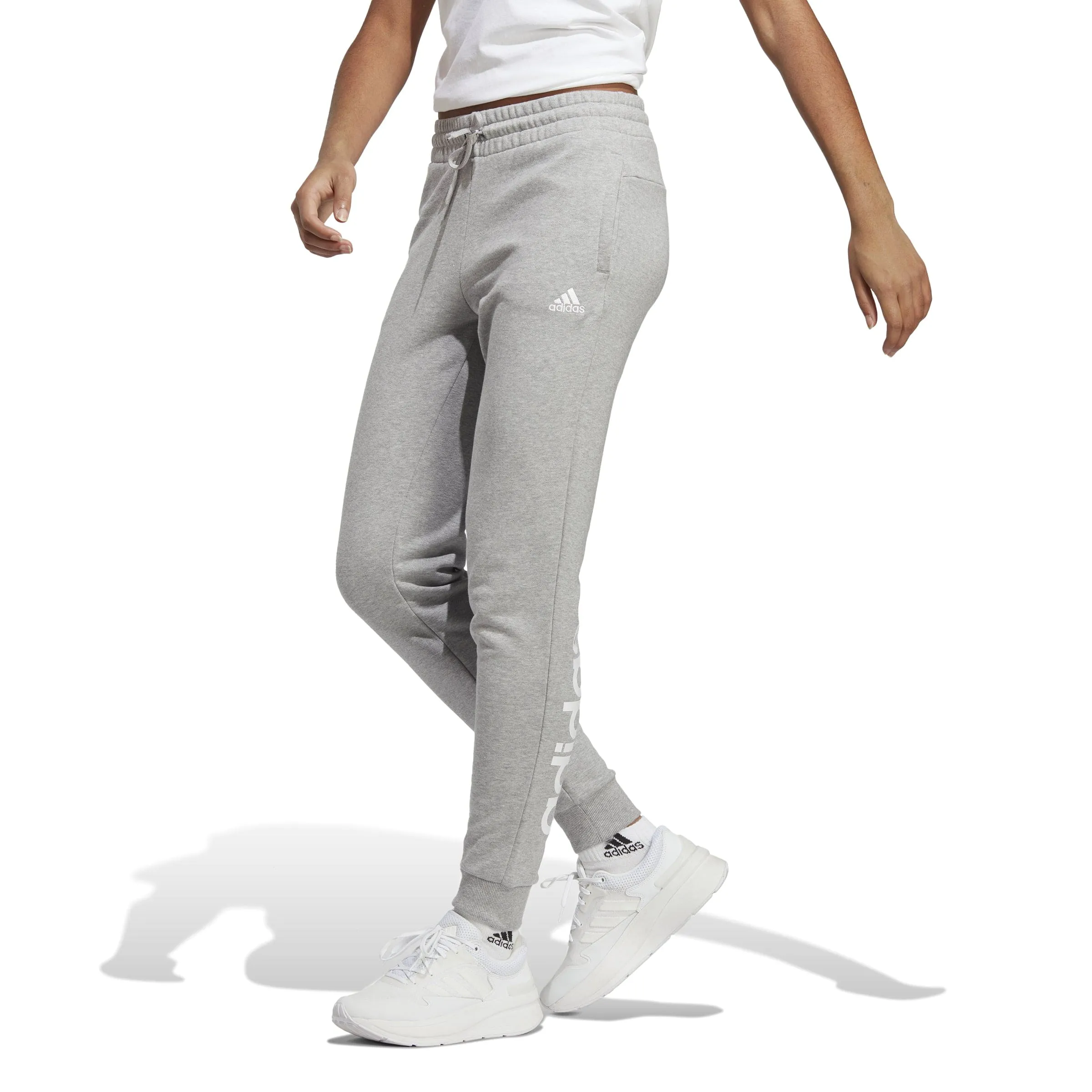 ESSENTIALS LINEAR FRENCH TERRY CUFFED PANTS