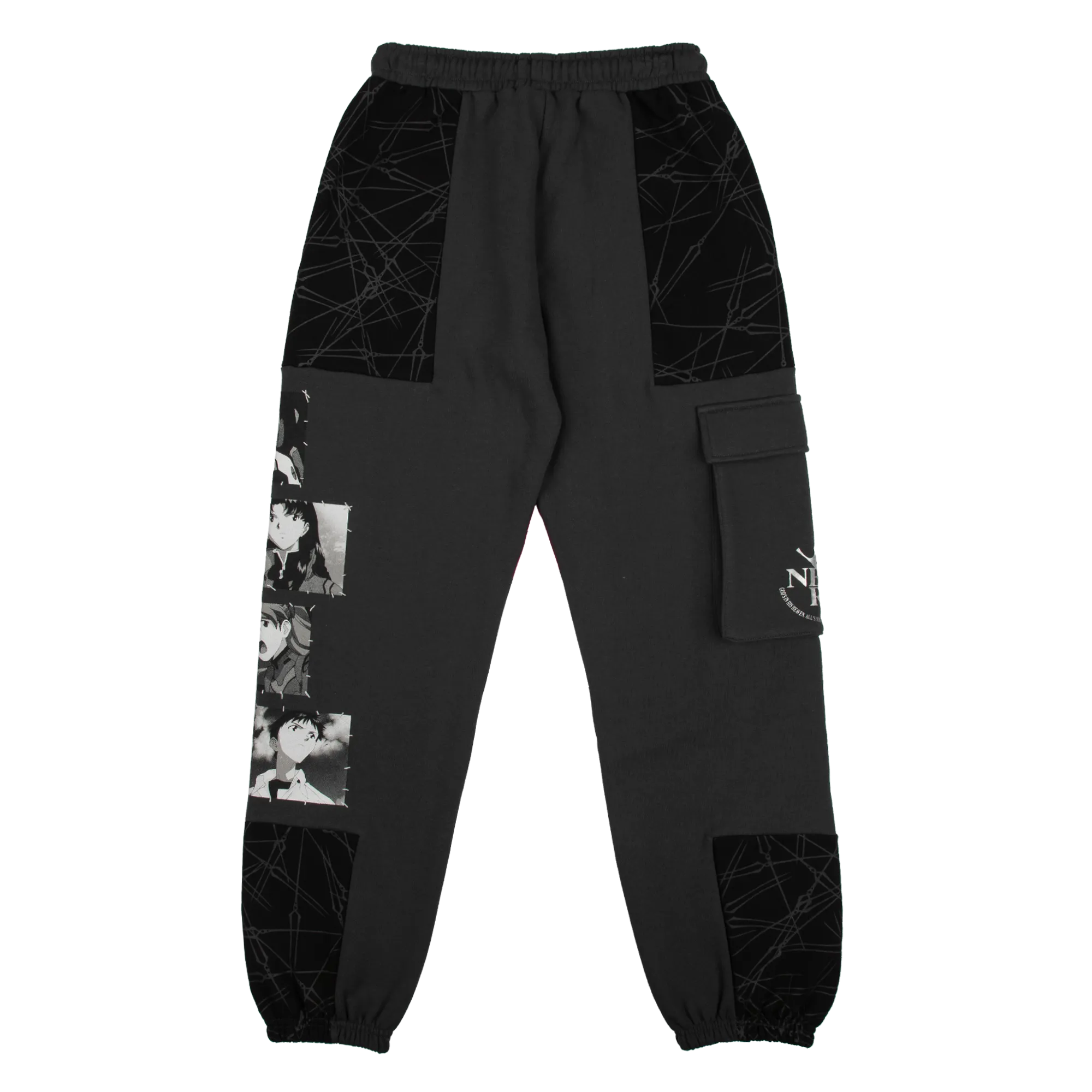 Evangelion Black Cargo Sweatpants