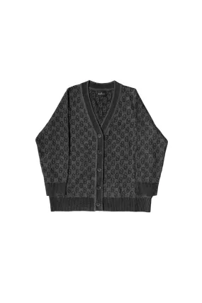 Everyday Kids Monogram Cardigan - Granite Gray