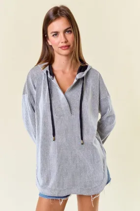 Finding Joy In The Ordinary Textured Striped Hoodies - 2 Colors!