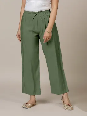 Fiza x Rozaana | Straight Pant in Hunter Green