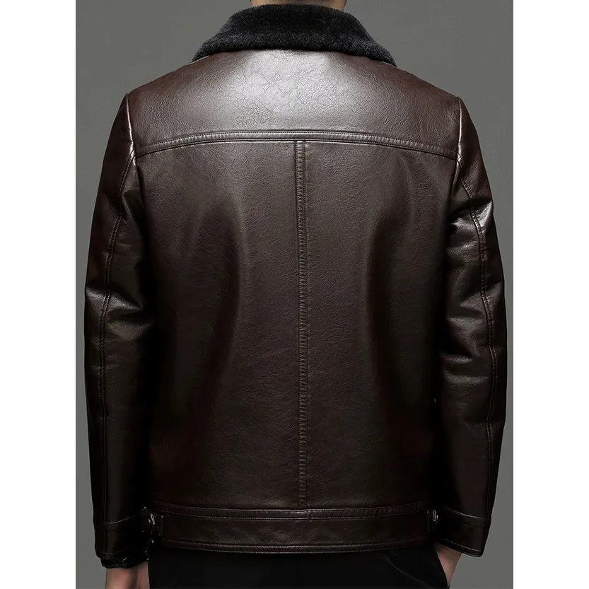 Funki Buys | Jackets | Men's Real Leather Fleece Lined Jackets