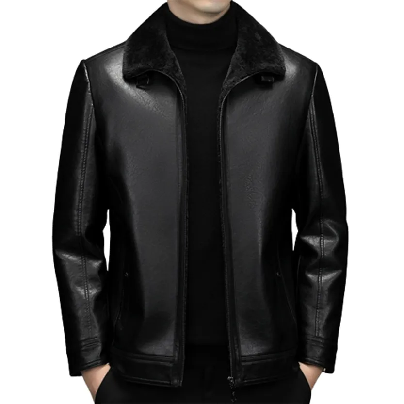 Funki Buys | Jackets | Men's Real Leather Fleece Lined Jackets