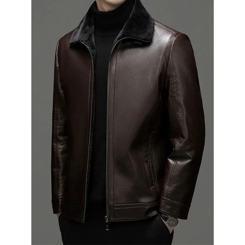 Funki Buys | Jackets | Men's Real Leather Fleece Lined Jackets