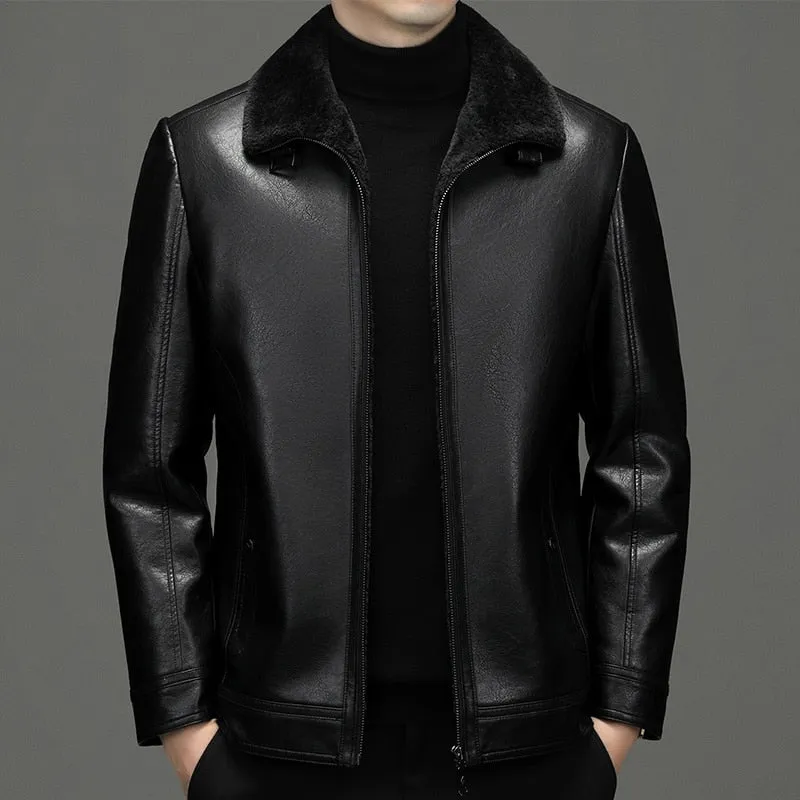 Funki Buys | Jackets | Men's Real Leather Fleece Lined Jackets