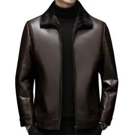 Funki Buys | Jackets | Men's Real Leather Fleece Lined Jackets