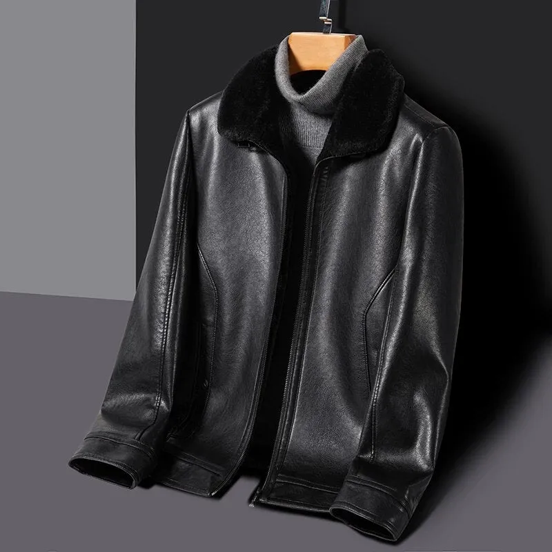 Funki Buys | Jackets | Men's Real Leather Fleece Lined Jackets