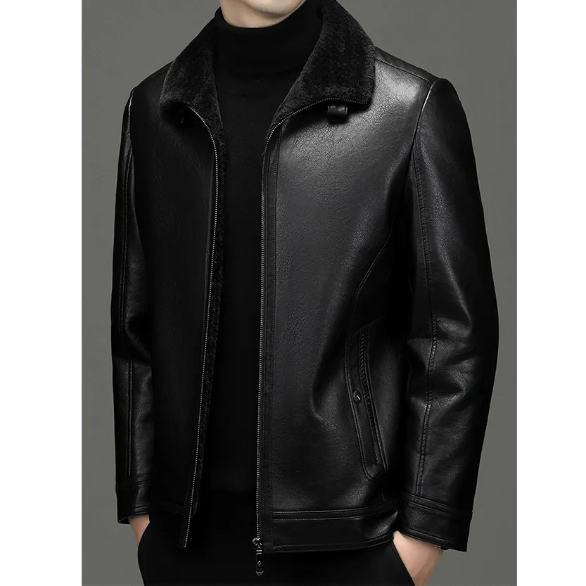 Funki Buys | Jackets | Men's Real Leather Fleece Lined Jackets