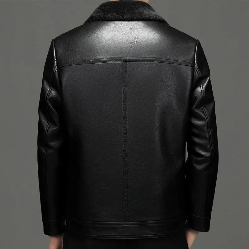 Funki Buys | Jackets | Men's Real Leather Fleece Lined Jackets