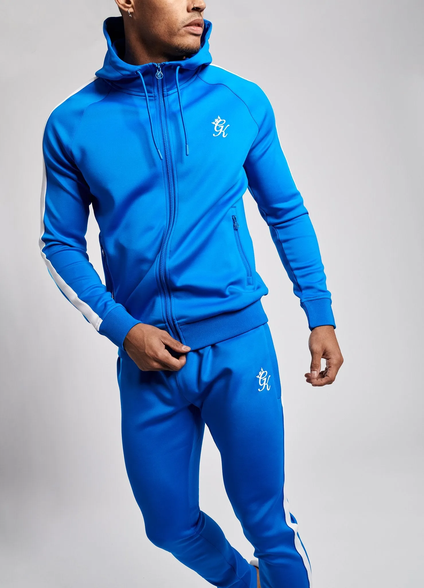 Gym King Basis Poly Tracksuit Top - Sea Blue