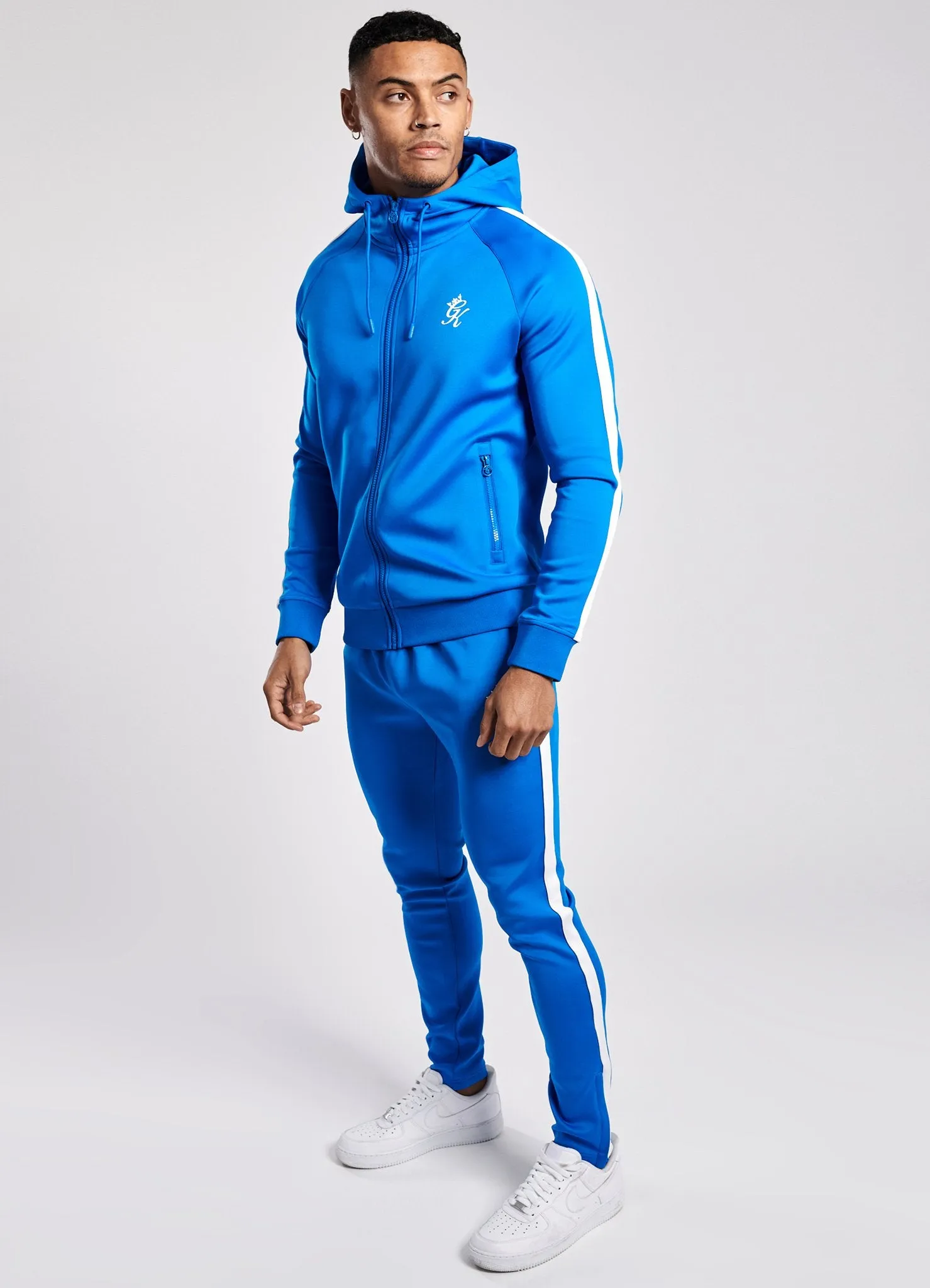 Gym King Basis Poly Tracksuit Top - Sea Blue