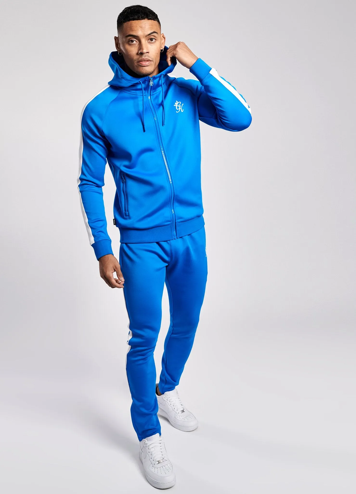 Gym King Basis Poly Tracksuit Top - Sea Blue