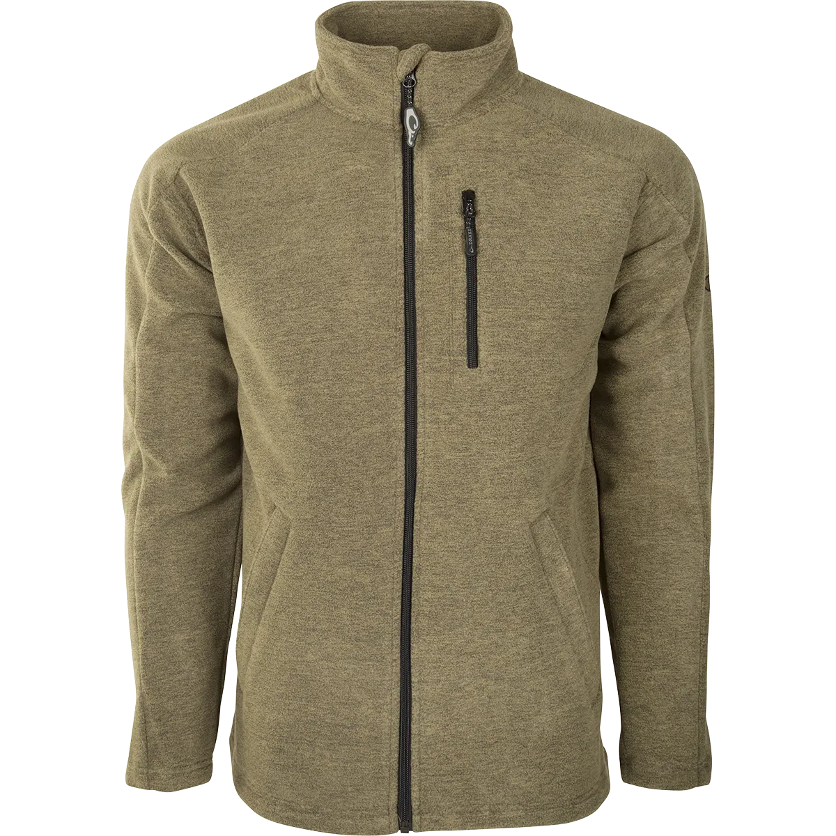 Heathered Windproof Full Zip Jacket