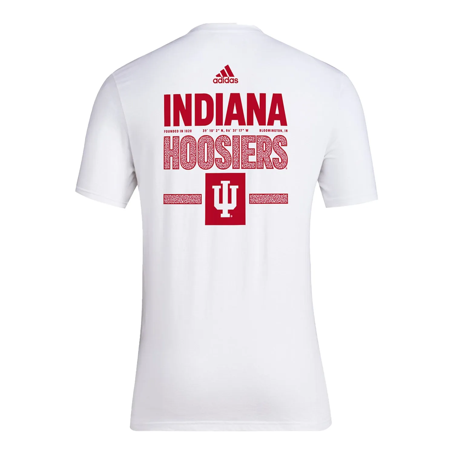 Indiana Hoosiers Adidas Back on Deck White T-Shirt