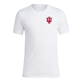 Indiana Hoosiers Adidas Back on Deck White T-Shirt