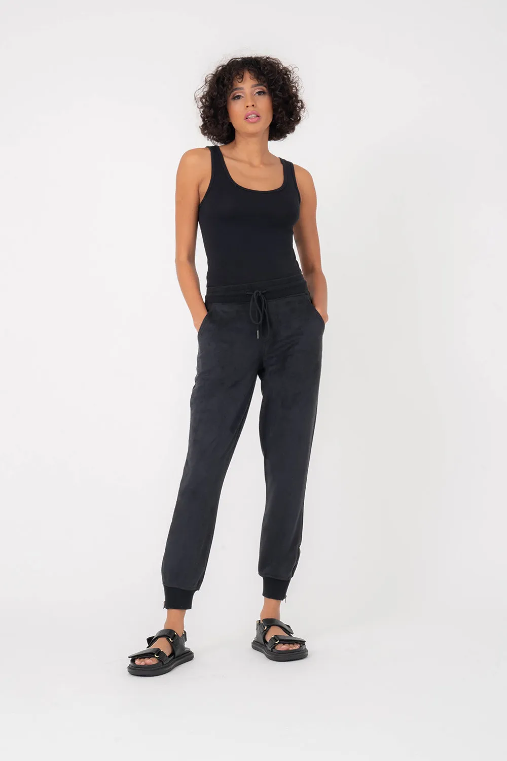 Jenny Vegan Suede Jogger