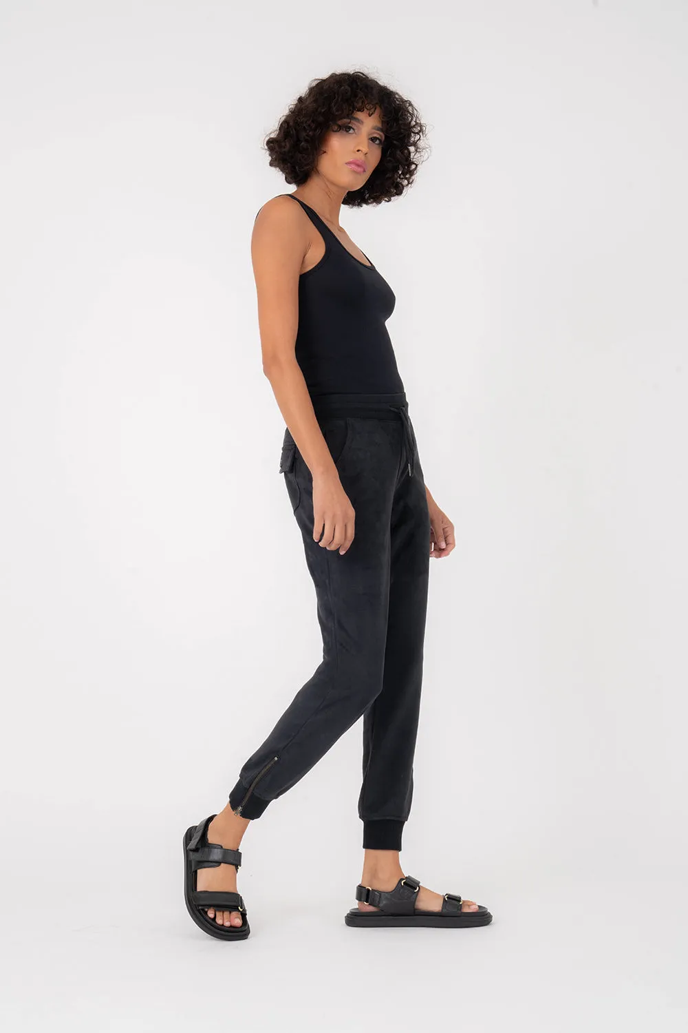 Jenny Vegan Suede Jogger