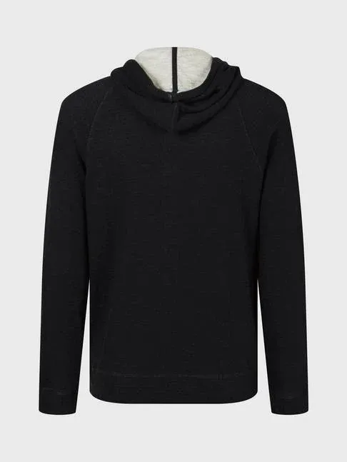 John Varvatos Plaited Hoody, Black