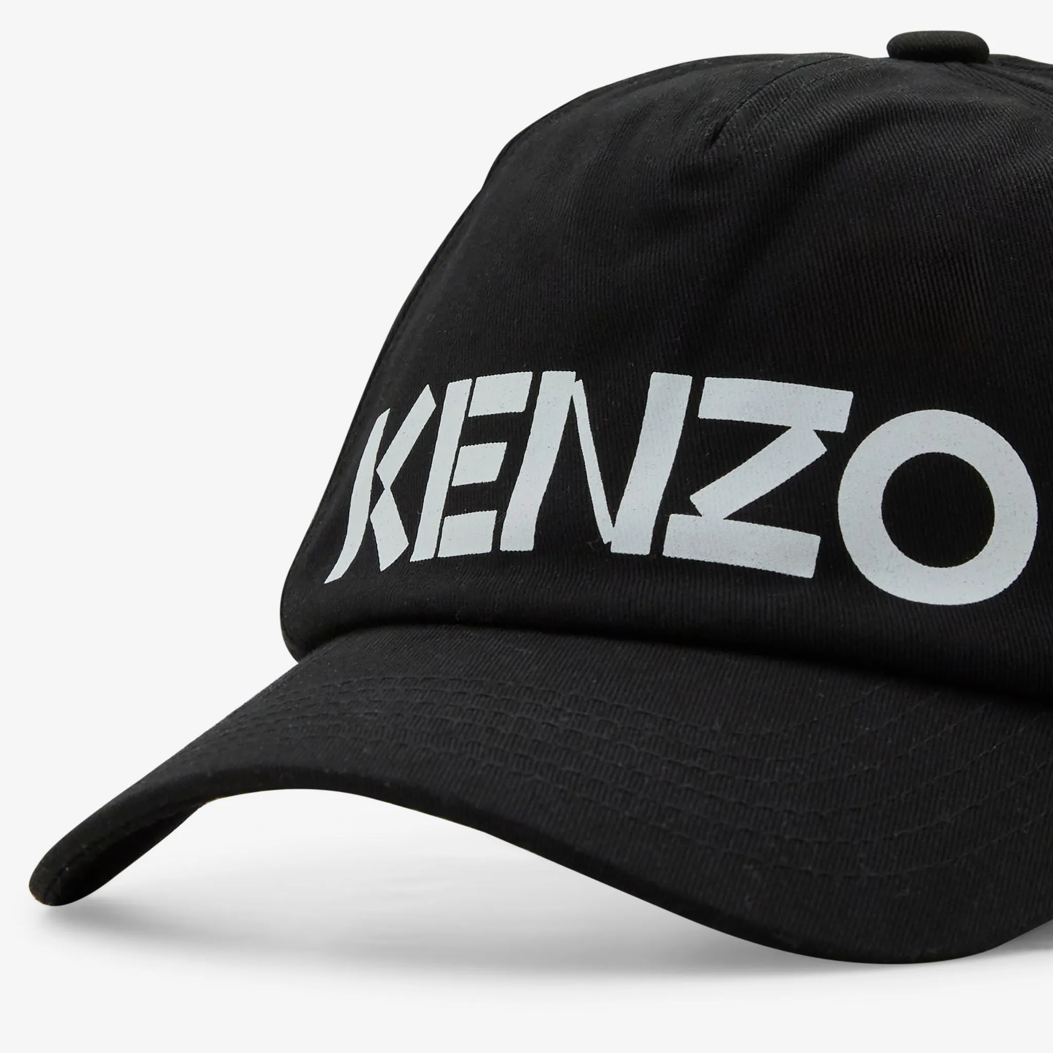 'KENZOGRAPHY' Cotton Baseball Cap Black