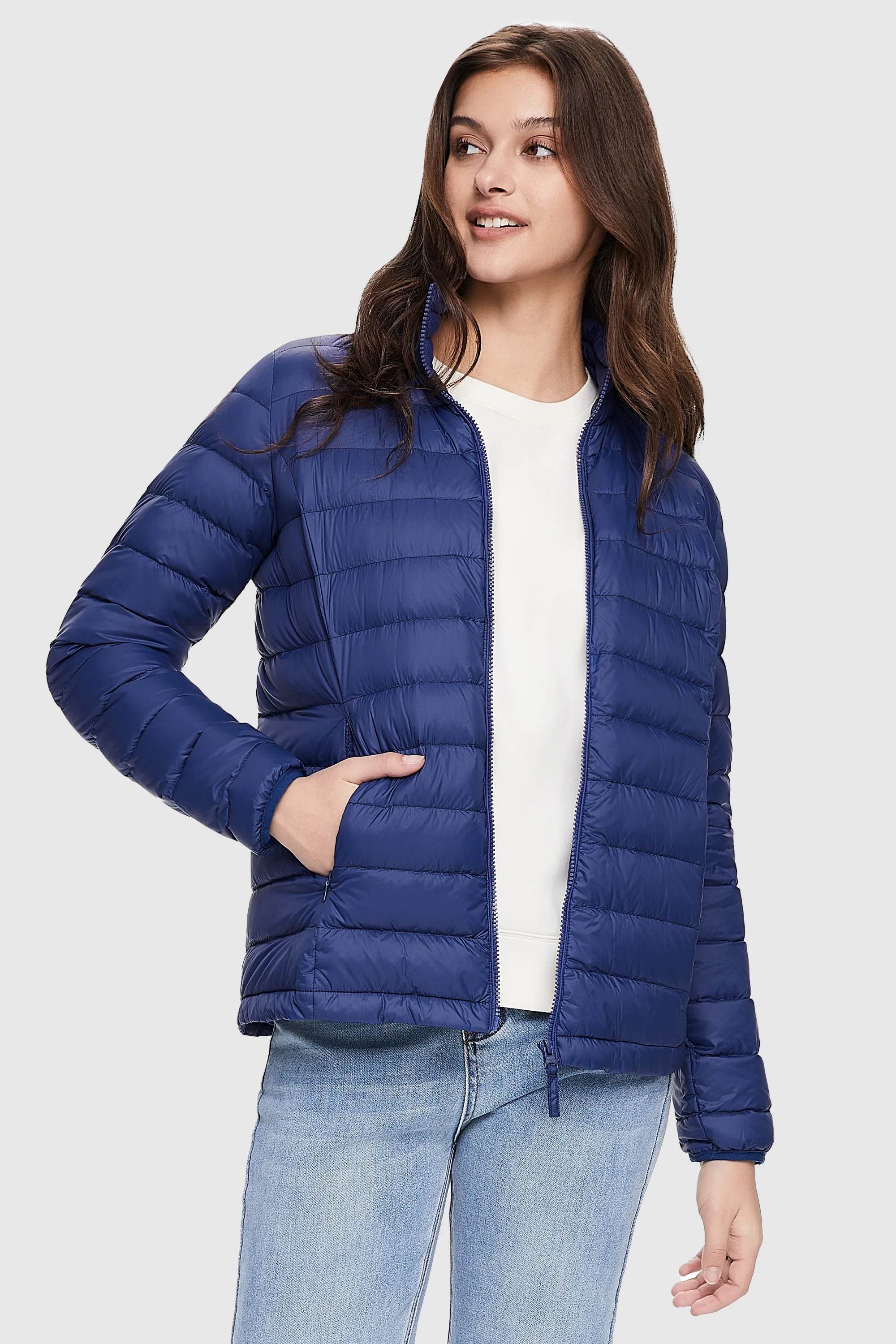 Lightweight Quilted Packable Down Jacket