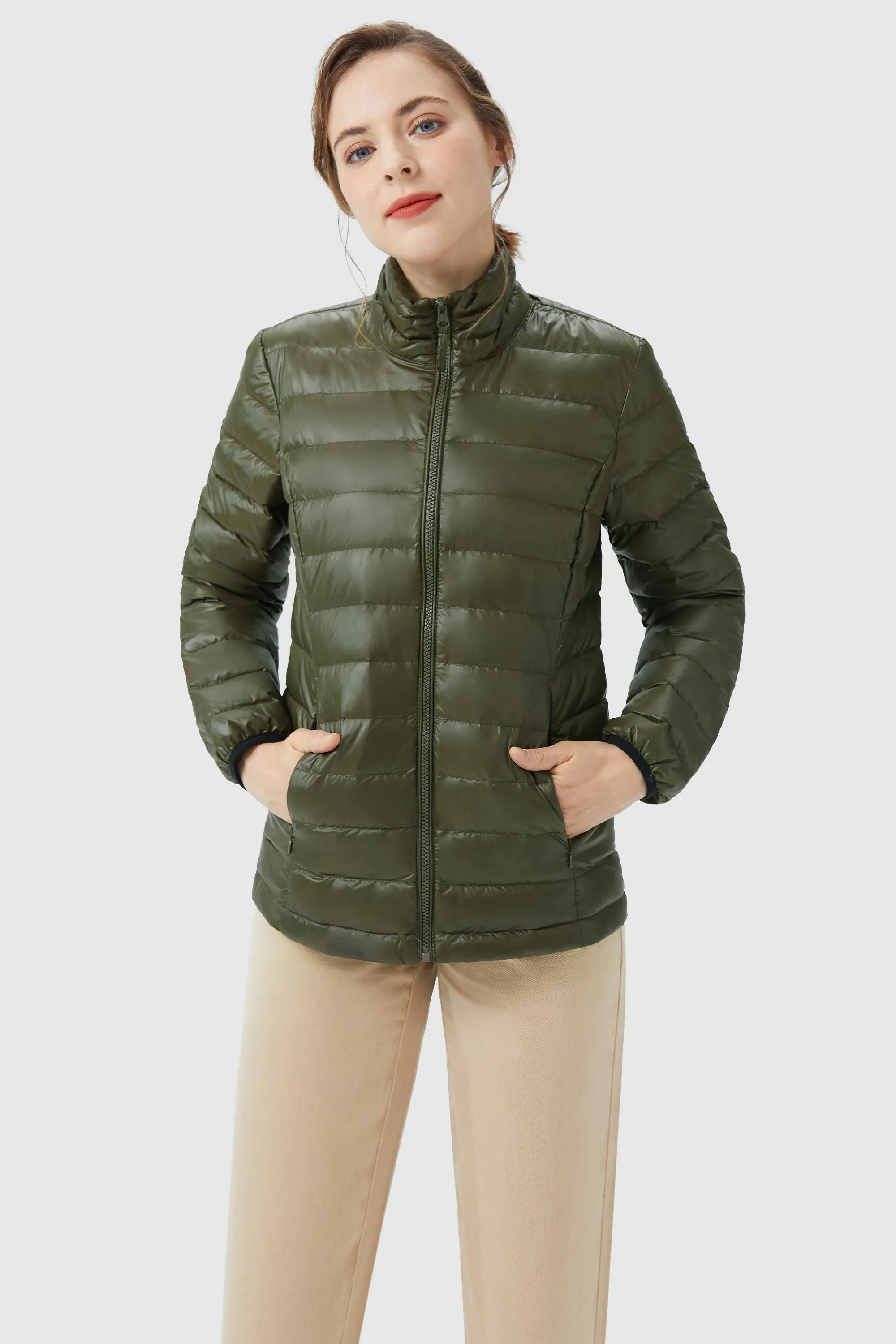 Lightweight Quilted Packable Down Jacket